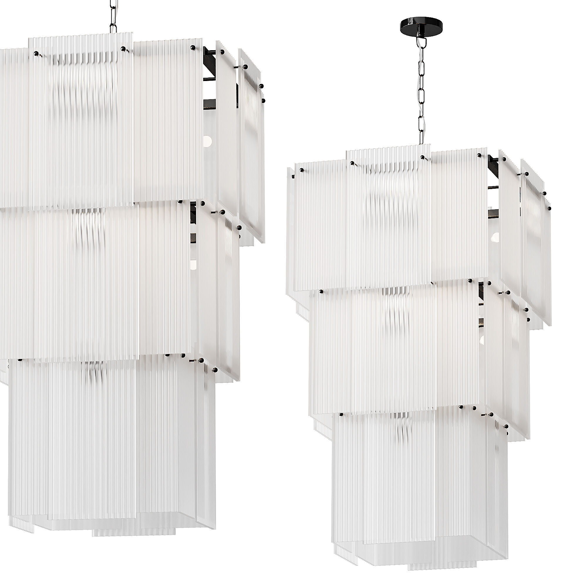 Chandelier Giardano light 3D model_3