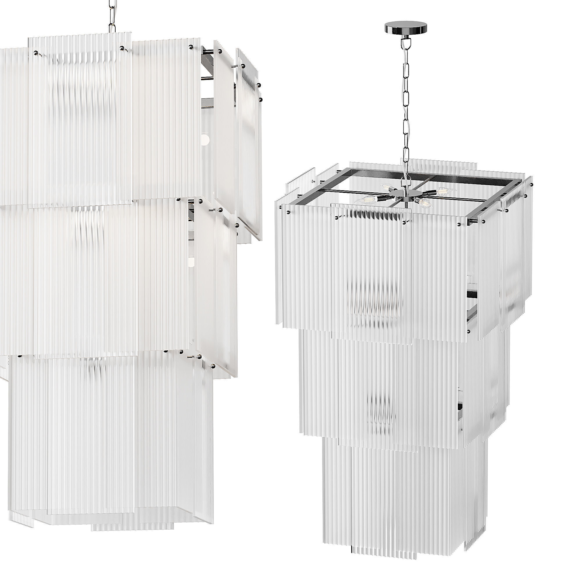 Chandelier Giardano light 3D model_2