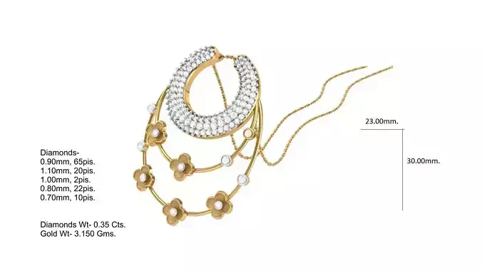 Full Pendent Set Like as Pendant Earring