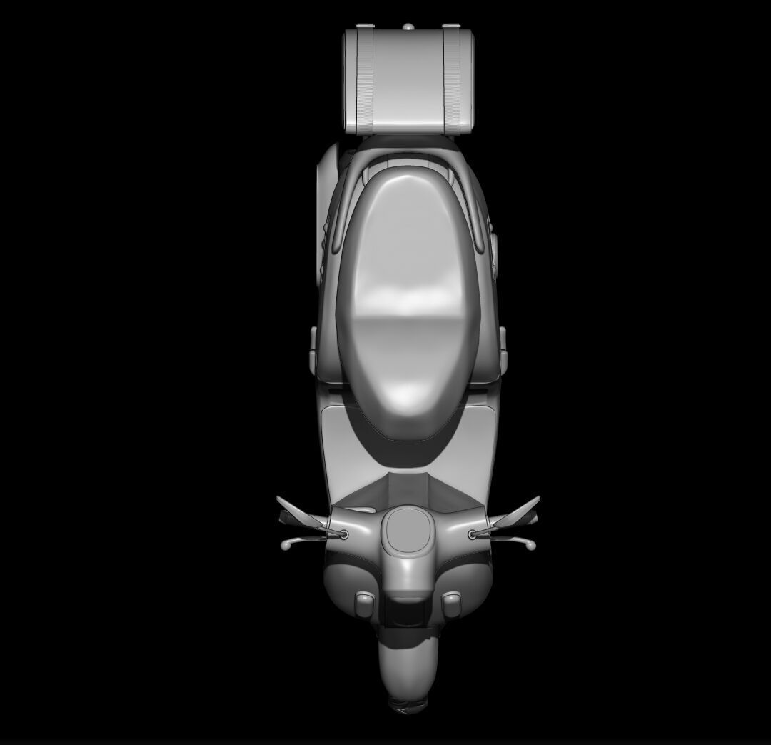 3D Scooter Motorcycle Model 3D print model_6