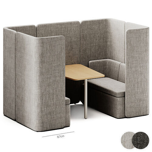 KAIVA KAV11B Meeting Cubicle by MDD 3D model