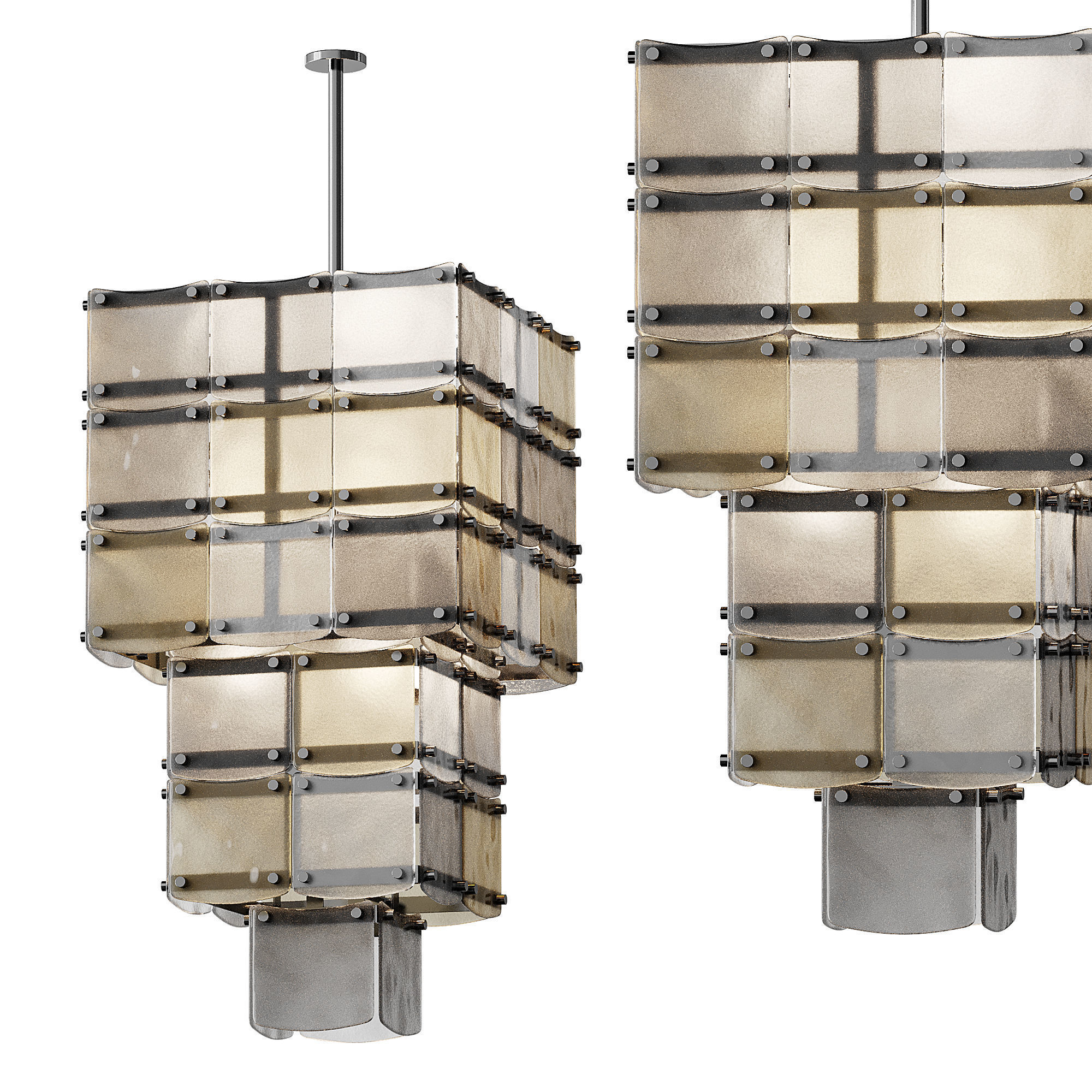 Chandelier Laurent light 3D model_9
