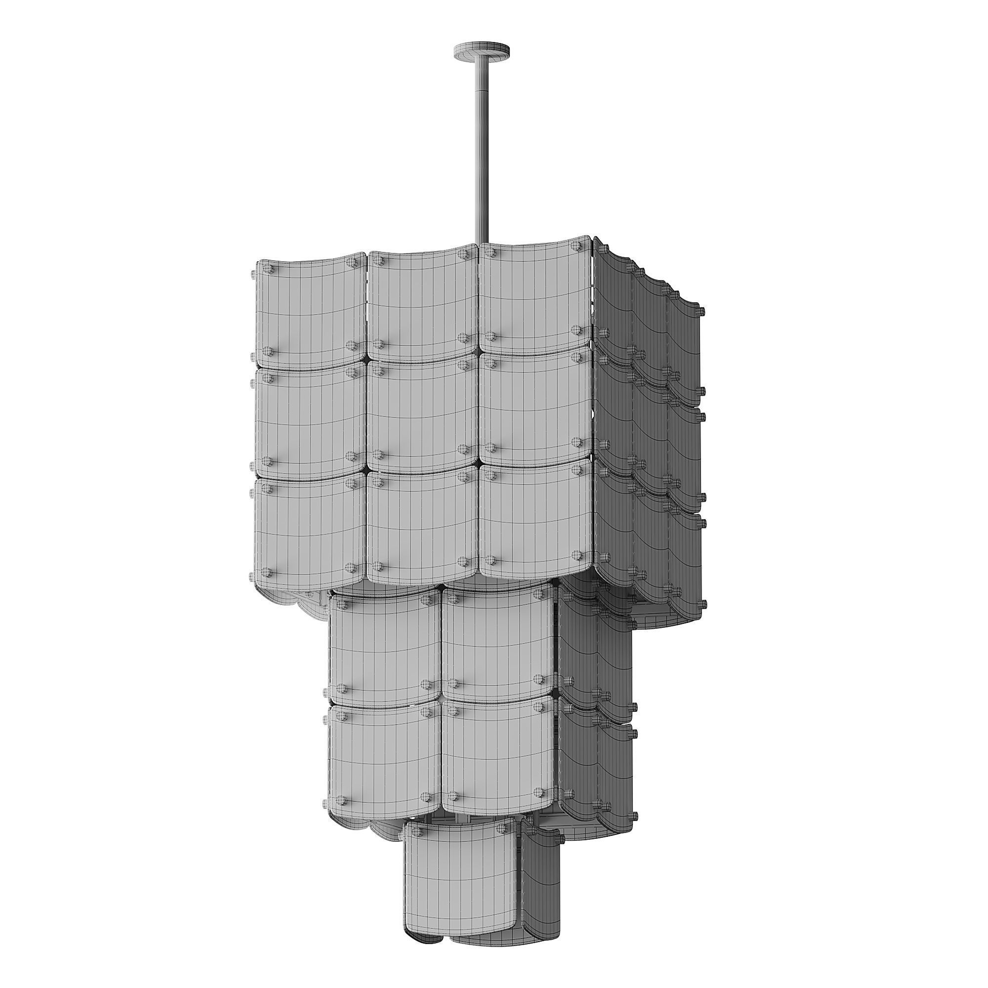 Chandelier Laurent light 3D model_13