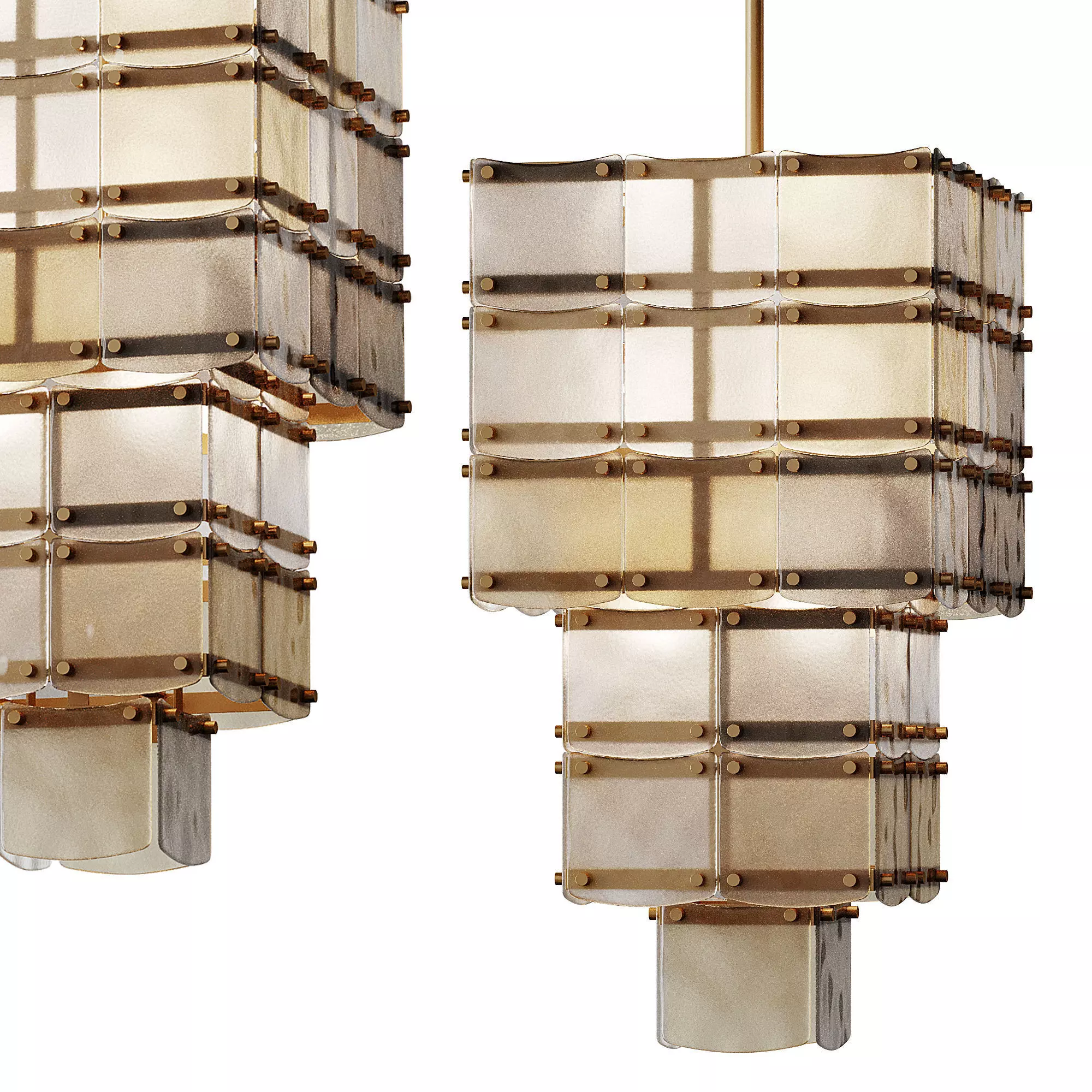 Chandelier Laurent light 3D model_0