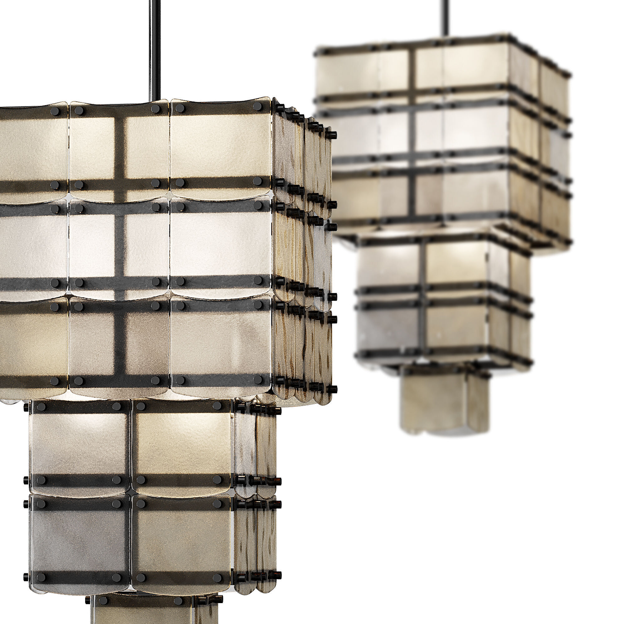 Chandelier Laurent light 3D model_5