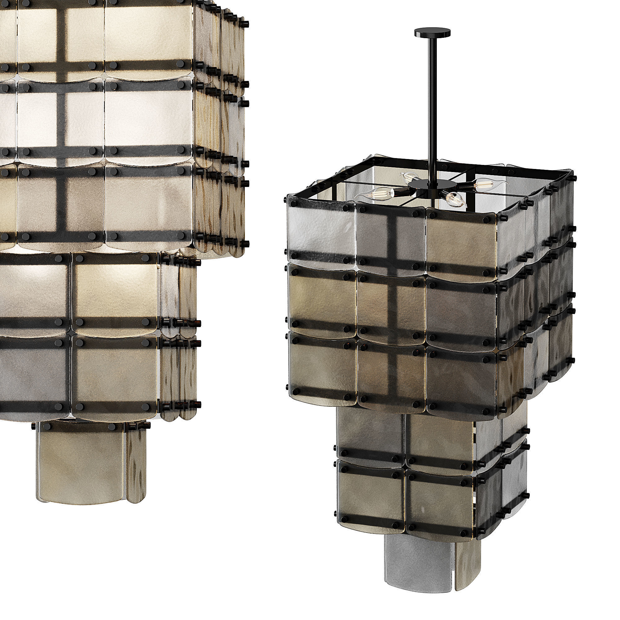 Chandelier Laurent light 3D model_3