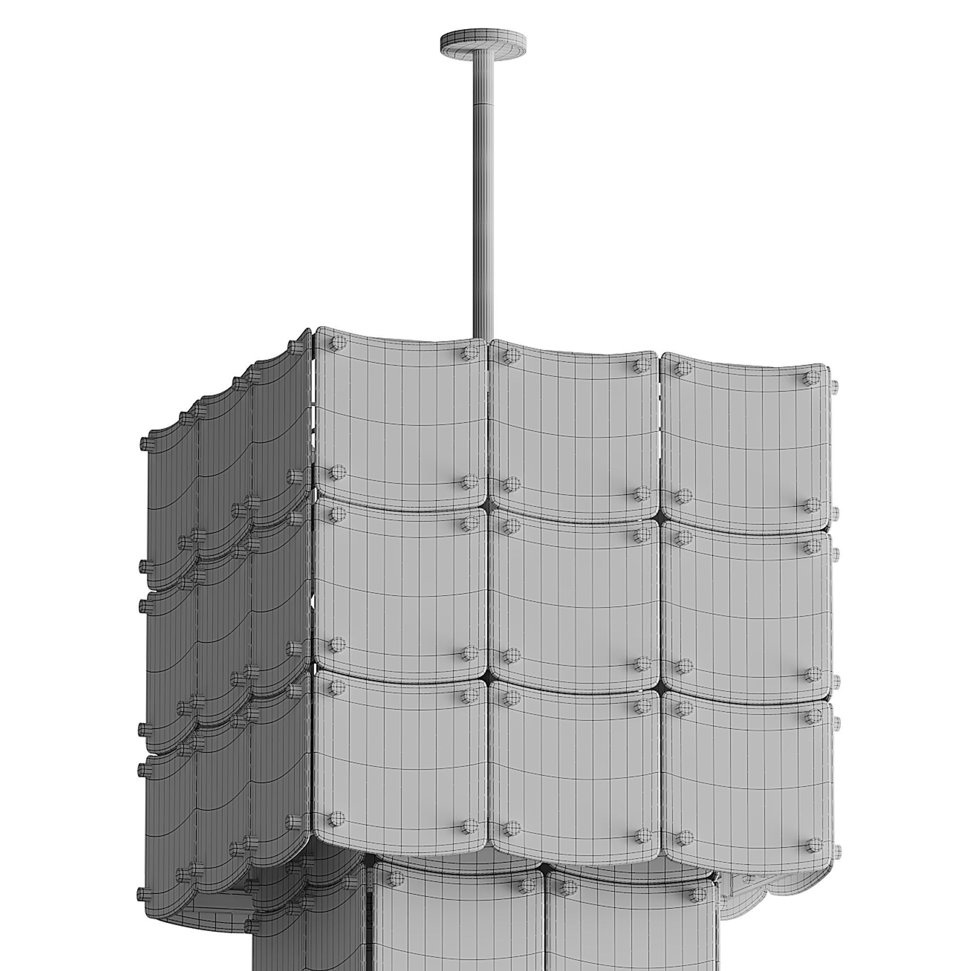 Chandelier Laurent light 3D model_14