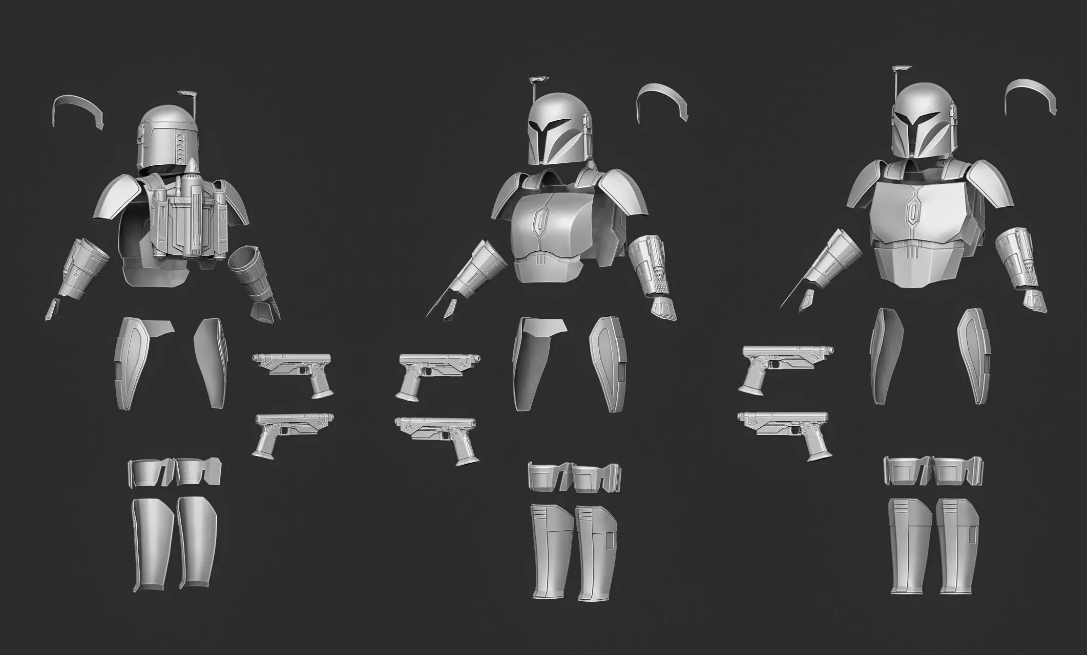 Bo katan armor 3D print model_0