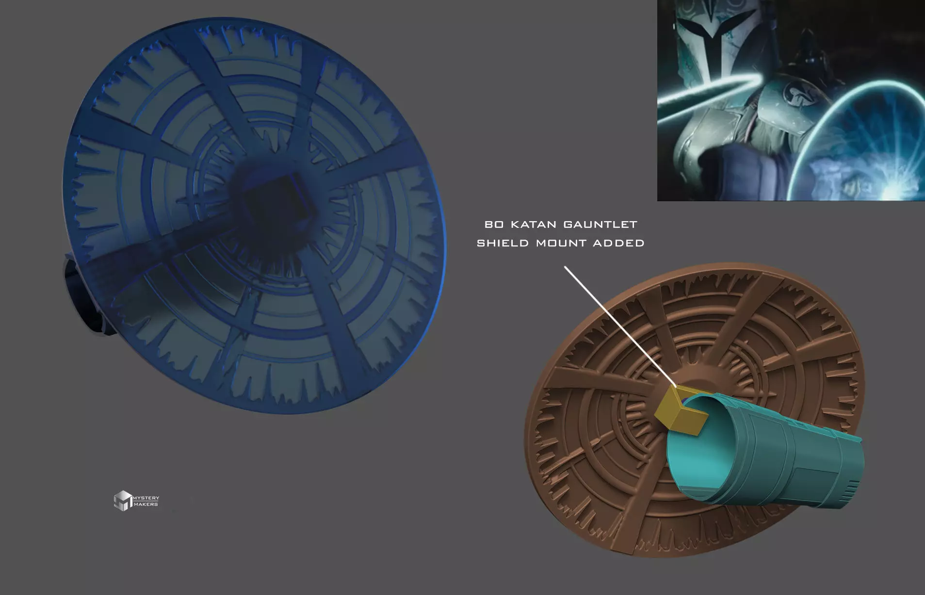 Bo katan armor 3D print model_5