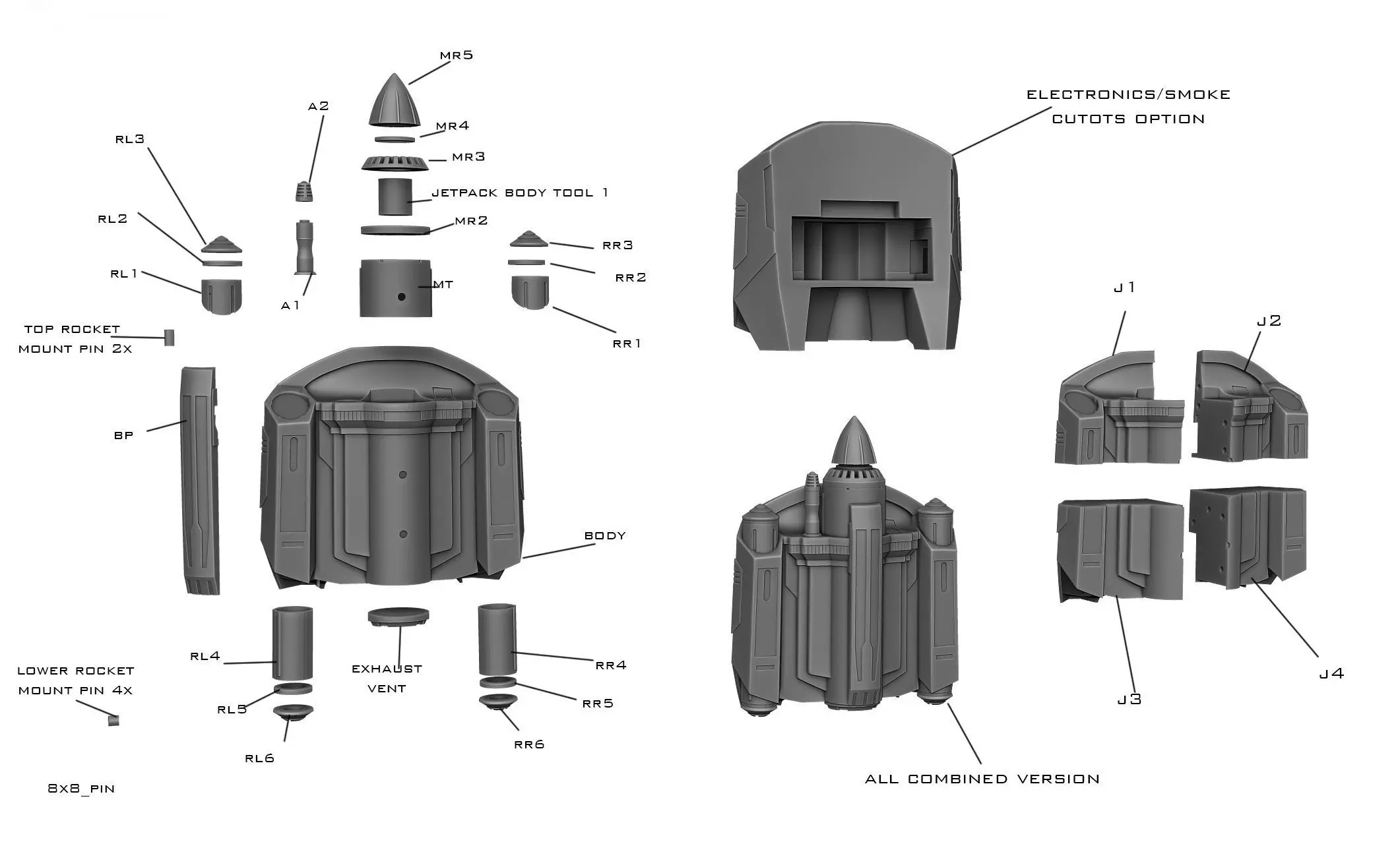 Bo katan armor 3D print model_4