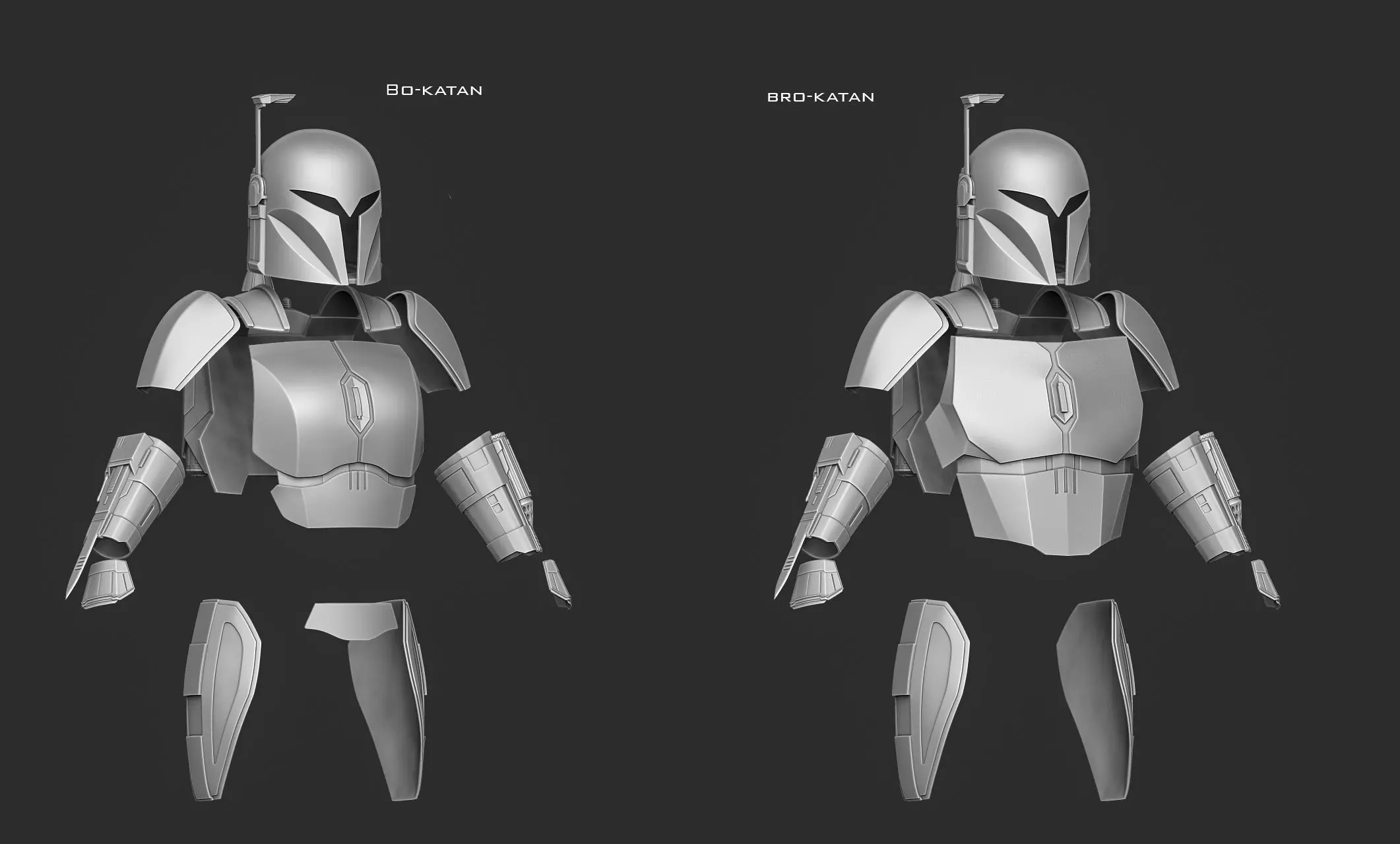 Bo katan armor 3D print model_1