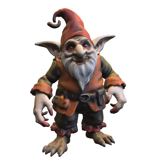 Grumpy Goblin Gnome 3D model