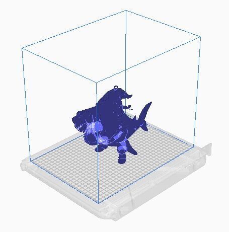 shark pendant 3D print model_8