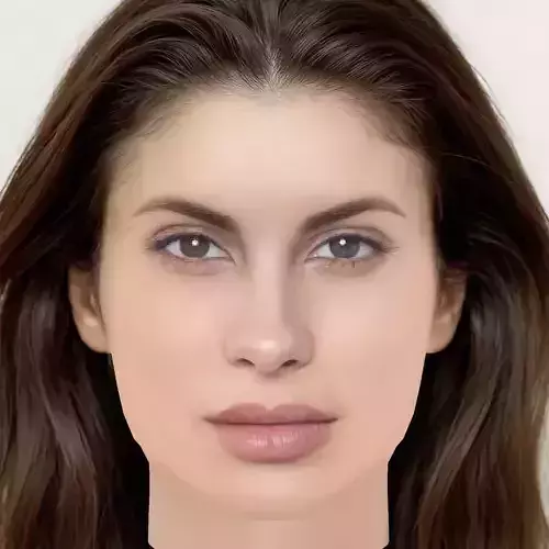 Carolina Loureiro Head - No Hair - Low poly head for game