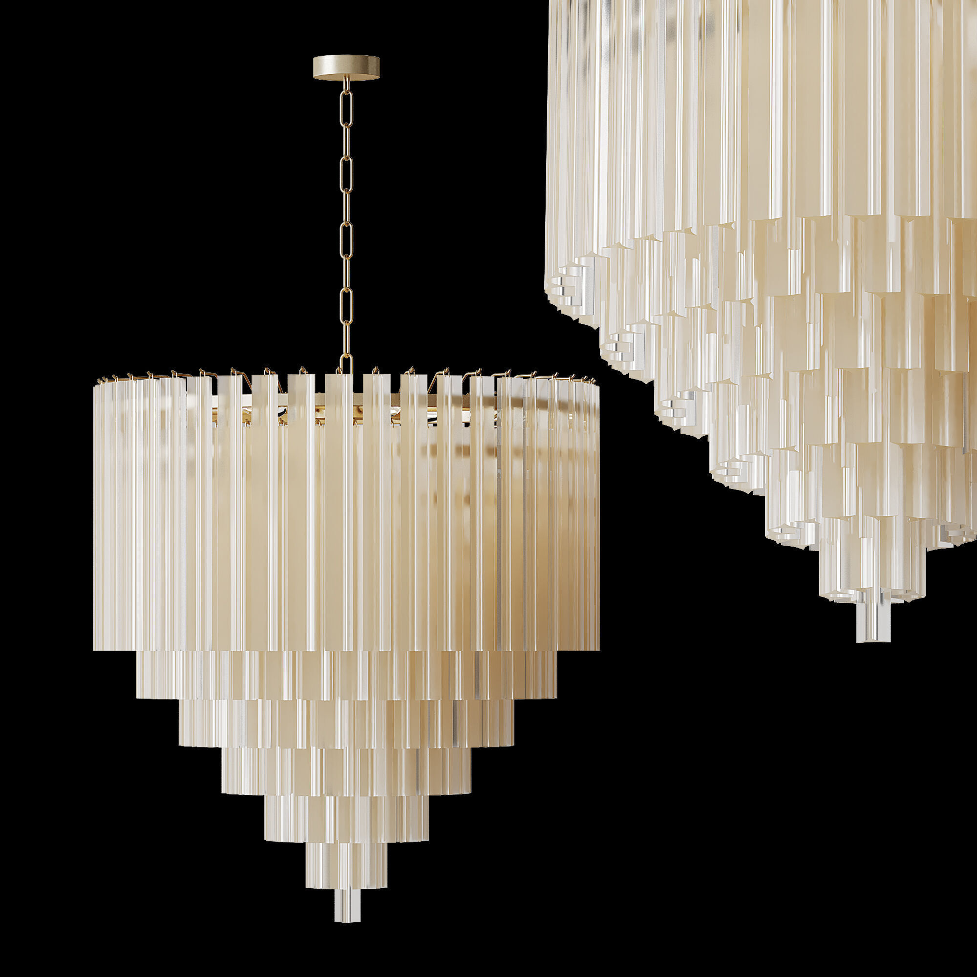 Chandelier Nova light 3D model_1