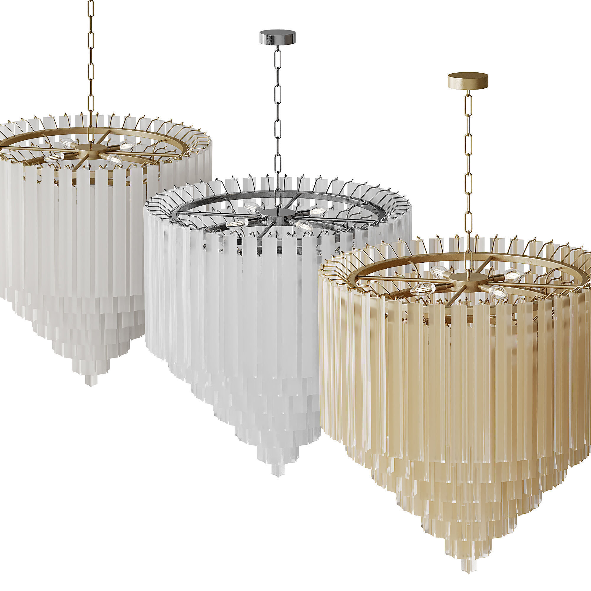 Chandelier Nova light 3D model_5