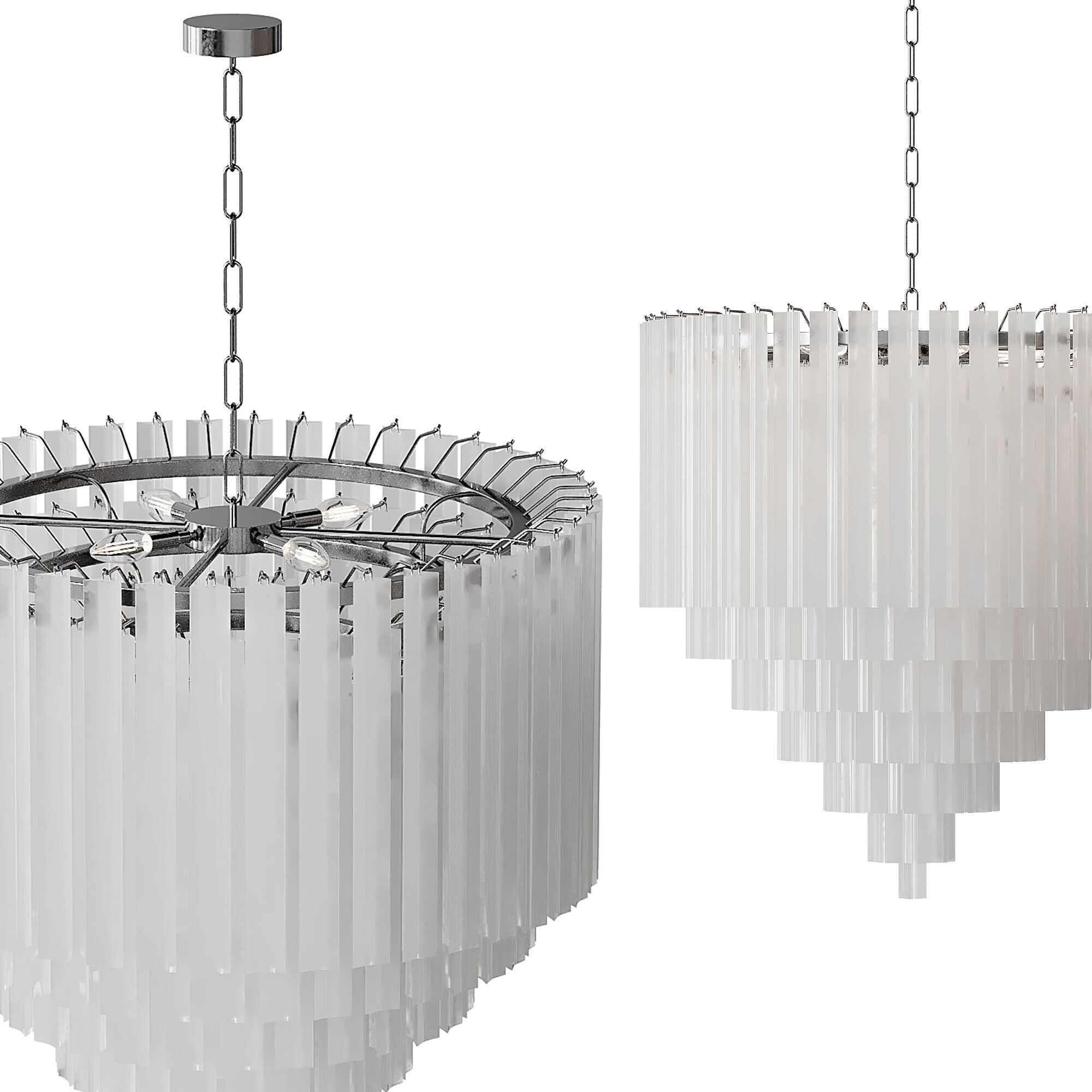 Chandelier Nova light 3D model_4