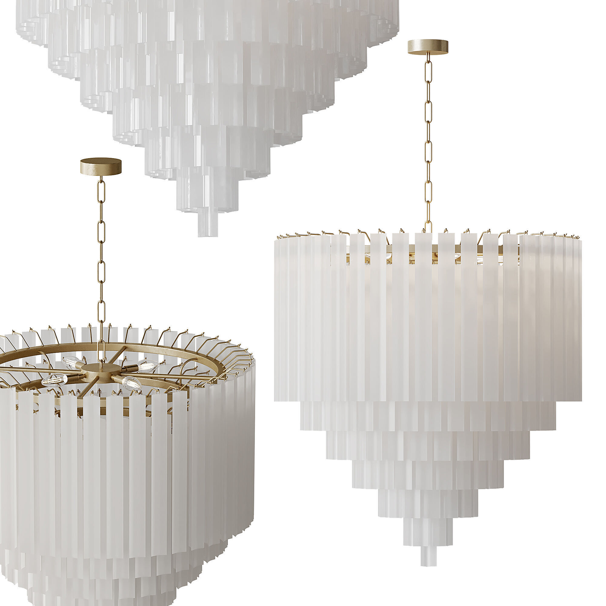 Chandelier Nova light 3D model_2