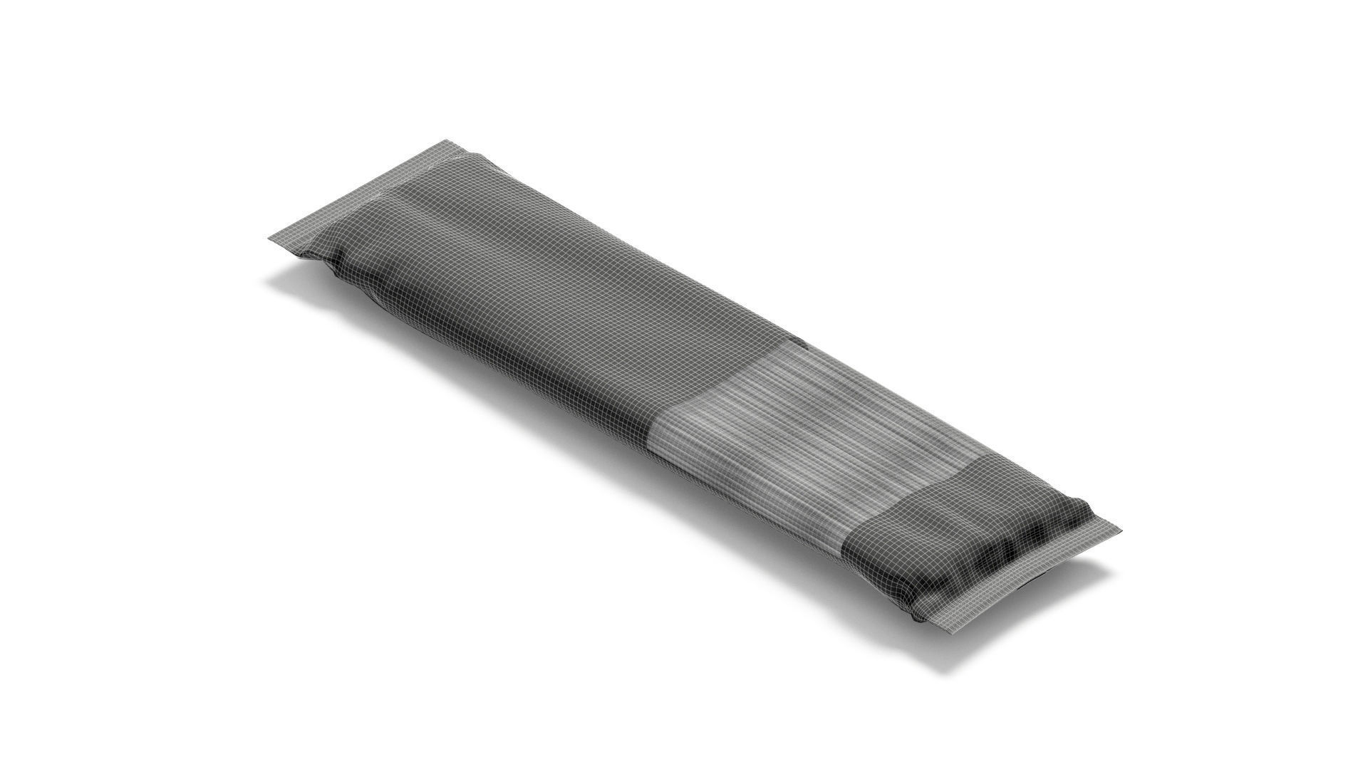 Black Spaghetti Pasta Pack - transparent vermicelli tube 3D model_7