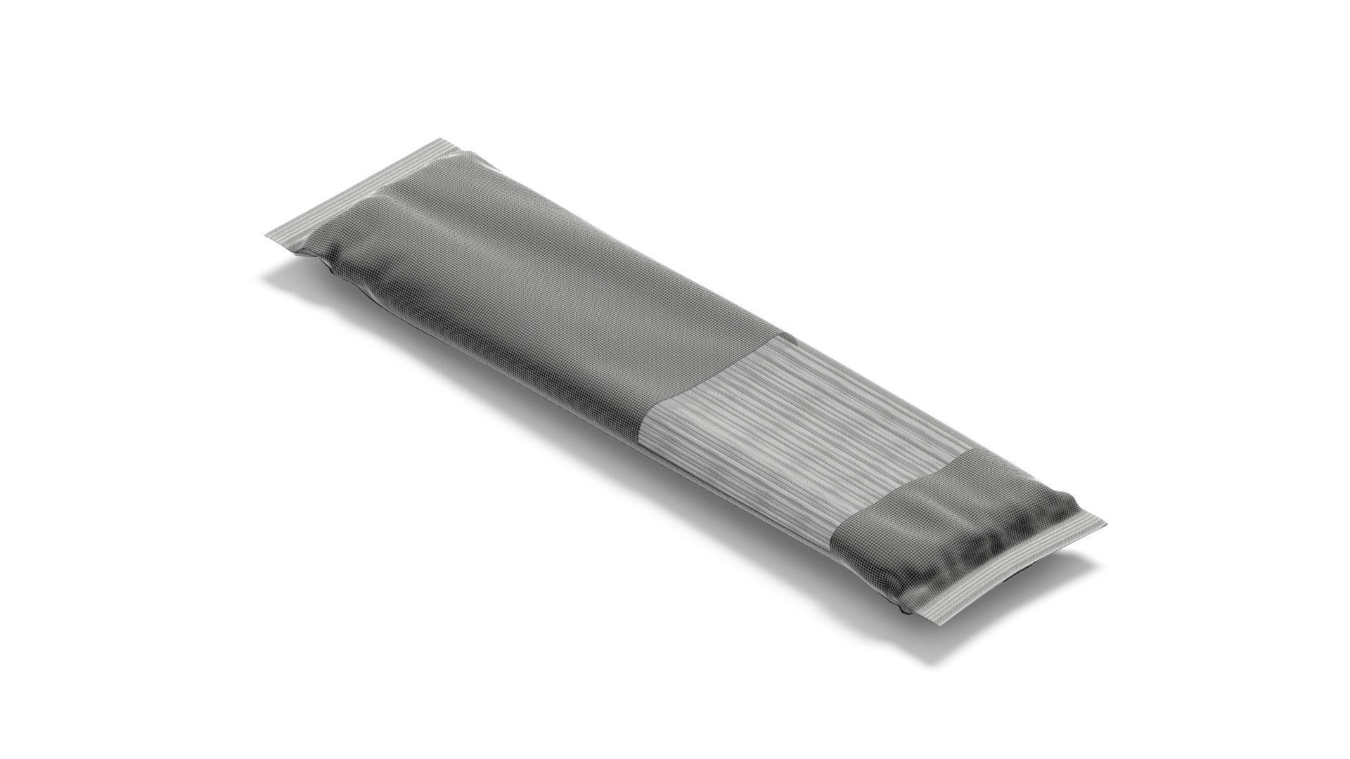 Black Spaghetti Pasta Pack - transparent vermicelli tube 3D model_8