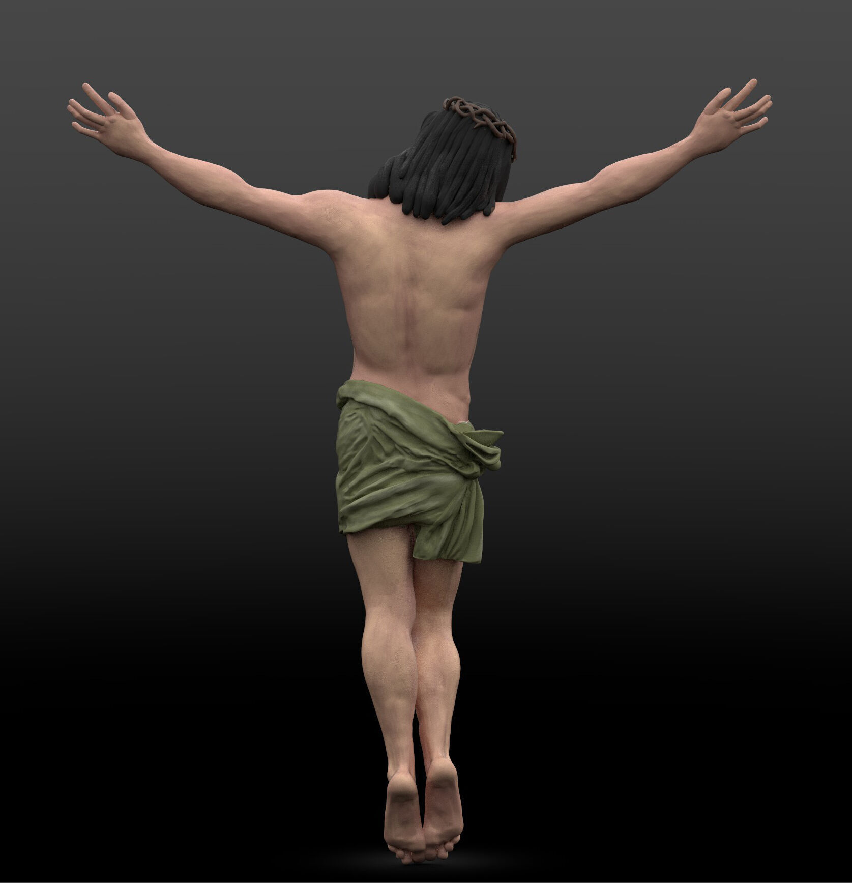 Jesus Christ Crucified 3D print model_1