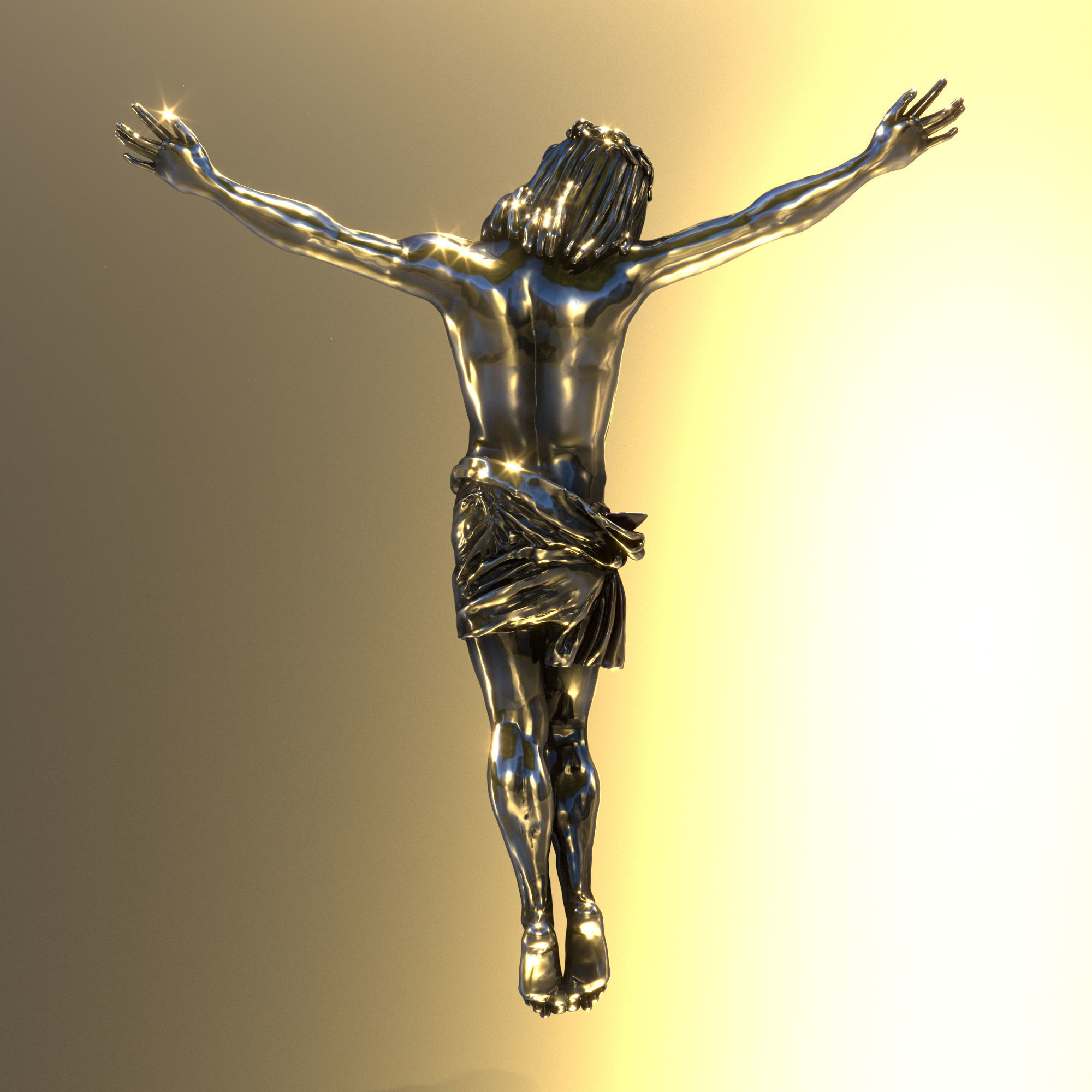 Jesus Christ Crucified 3D print model_3