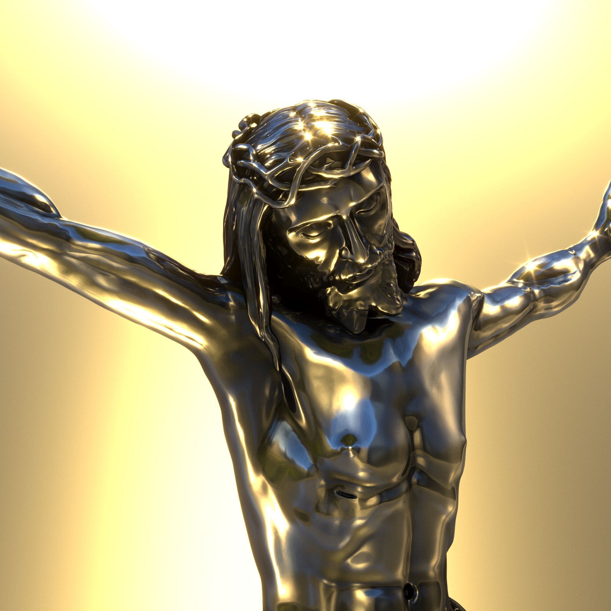 Jesus Christ Crucified 3D print model_5