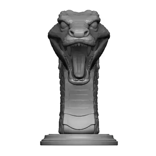 snake head bust