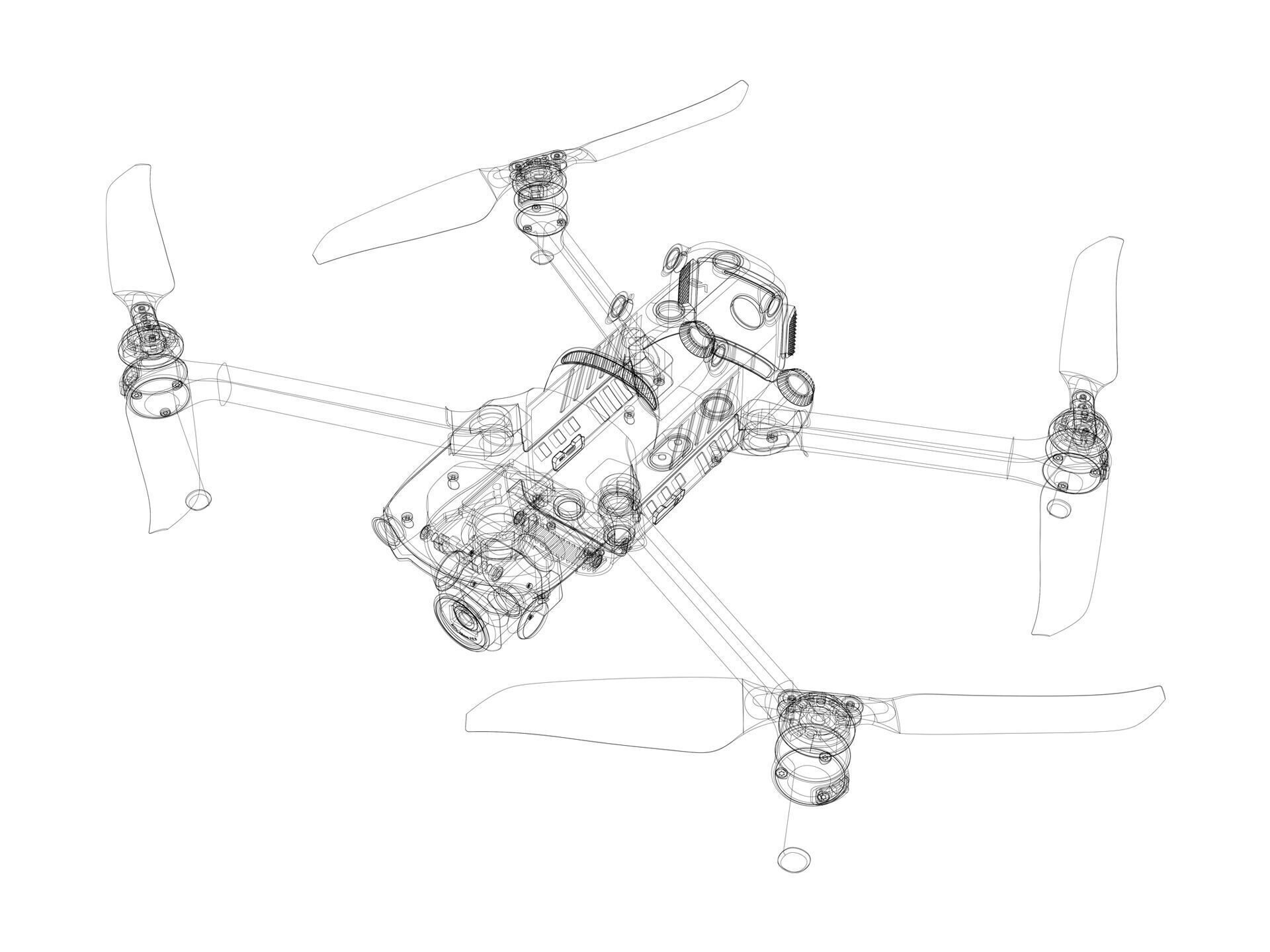 Autel Robotics Evo II Pro V3 3D model_23