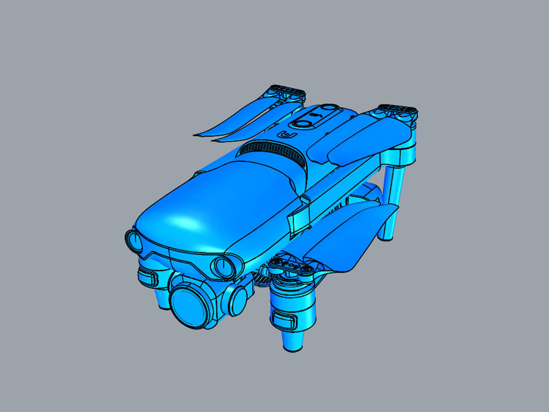 Autel Robotics Evo II Pro V3 3D model_17