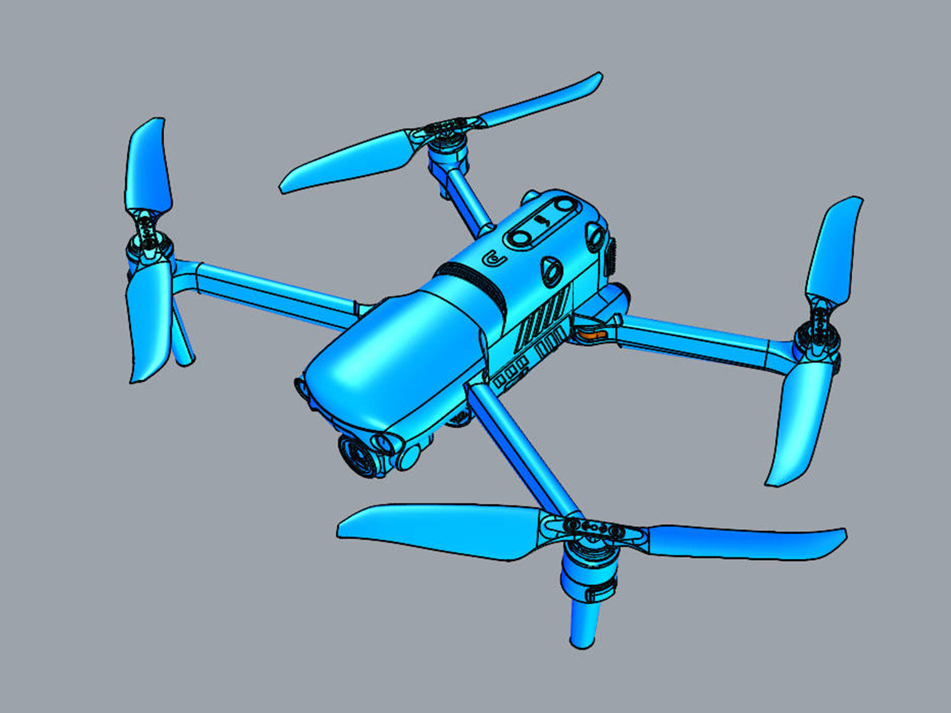 Autel Robotics Evo II Pro V3 3D model_19