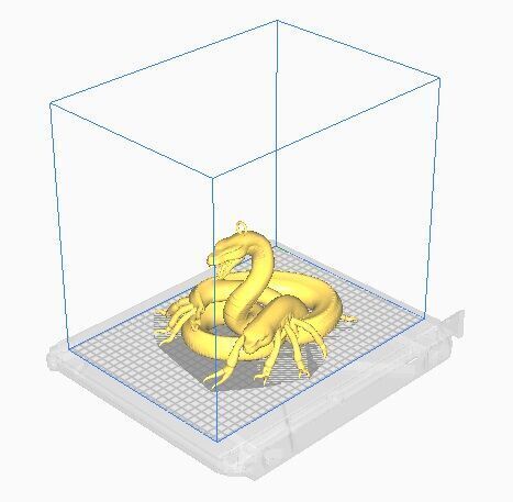 snake pendant 3D print model_8