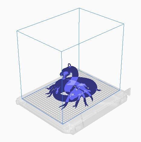 snake pendant 3D print model_7