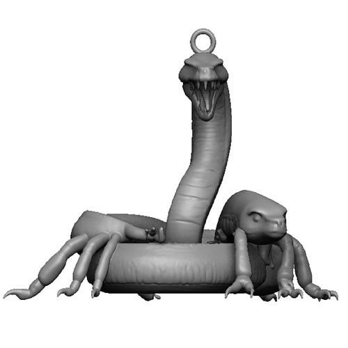 snake pendant 3D print model