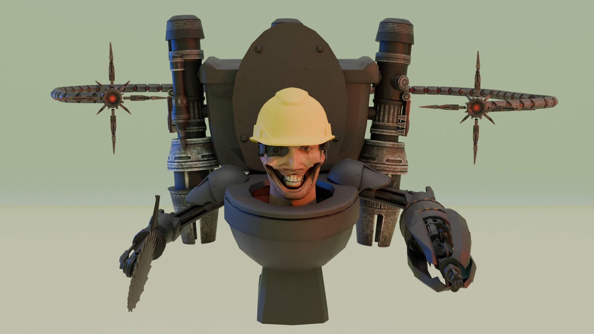 Engineer Skibidi Toilet 3D model_1