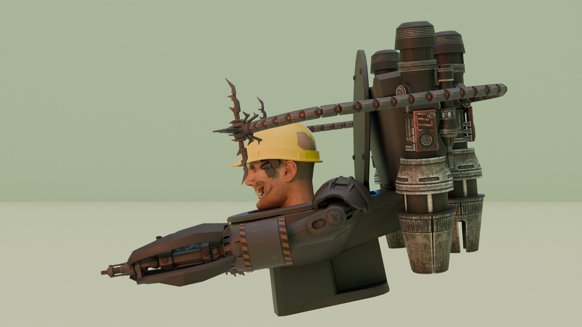 Engineer Skibidi Toilet 3D model_2