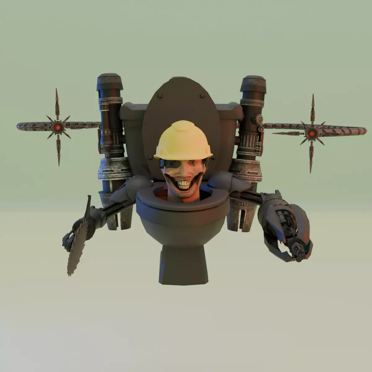 Engineer Skibidi Toilet 3D model_0