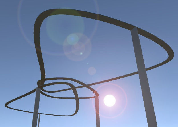 Sky Track The Bow Tie Low-poly 3D model_2