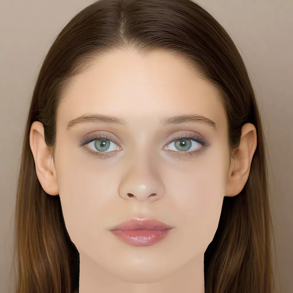 Daniela Melchior Head - No Hair - Low poly head for game Low-poly 3D model