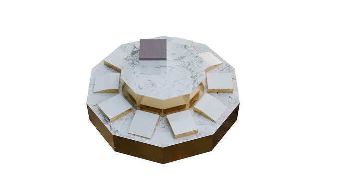 Elegant Diamond Engagement Ring 3D Model Low-poly 3D model
