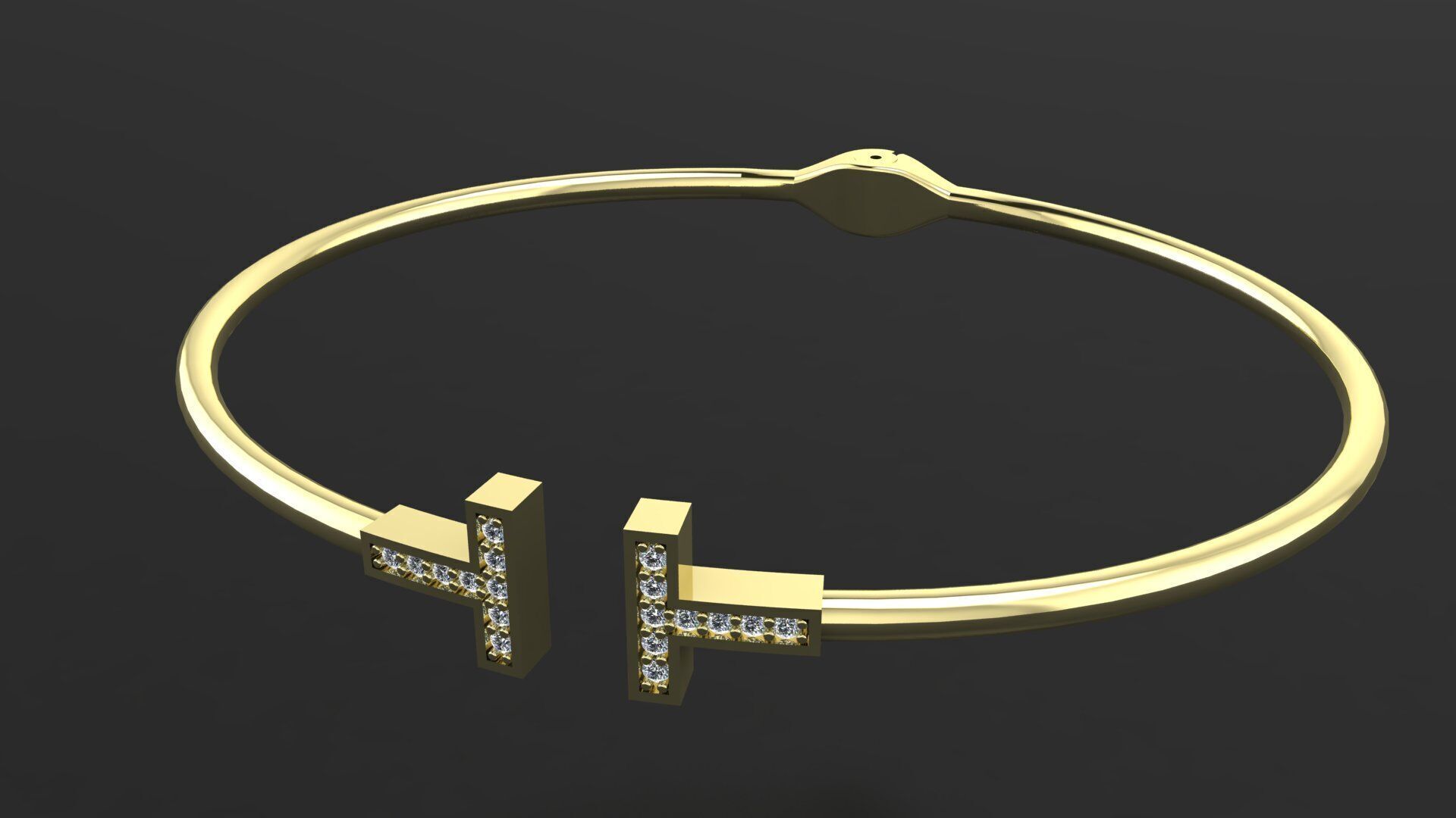 Tiffany and Co bracelet 3d printing model 3D print model_2
