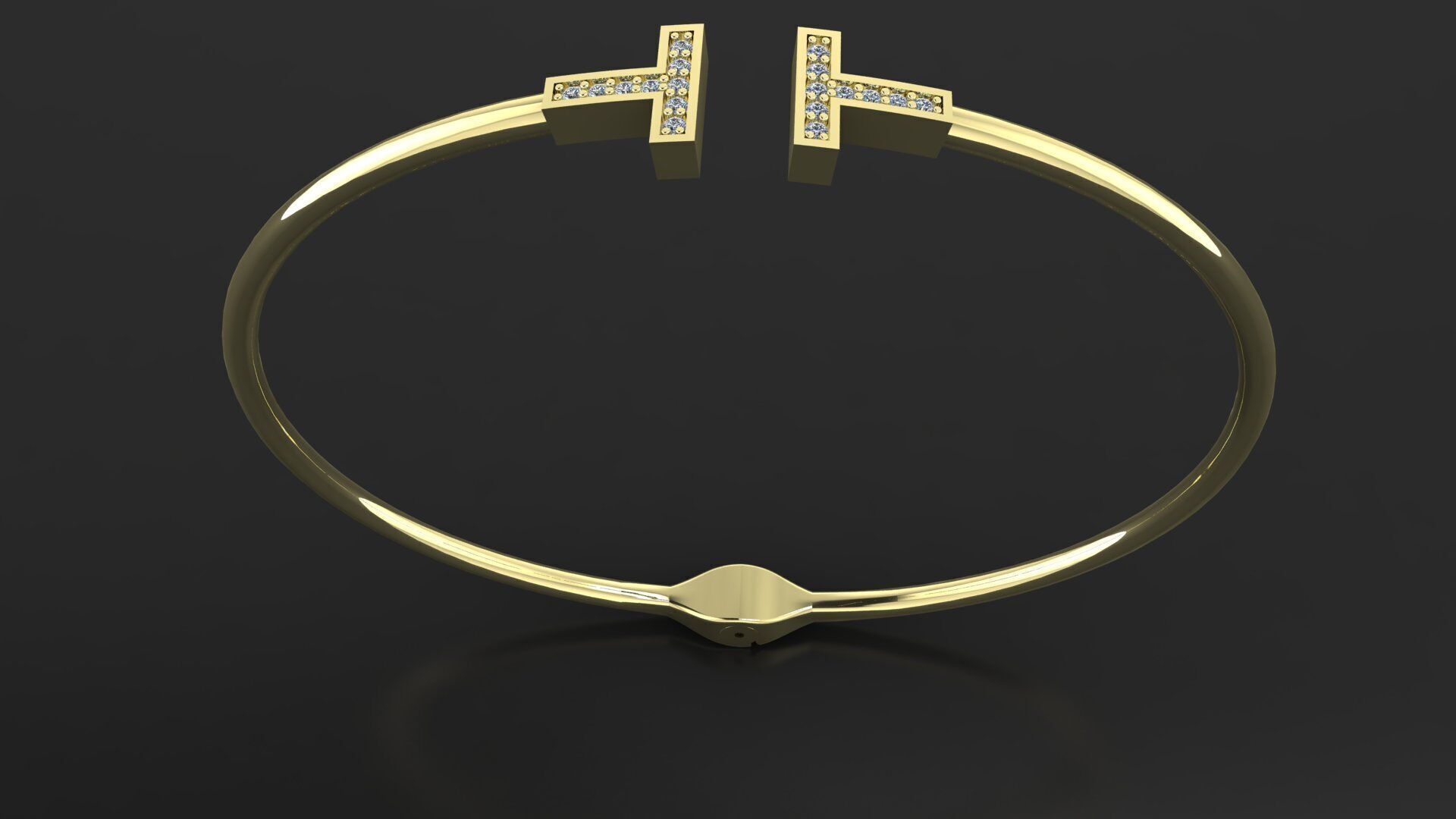 Tiffany and Co bracelet 3d printing model 3D print model_13