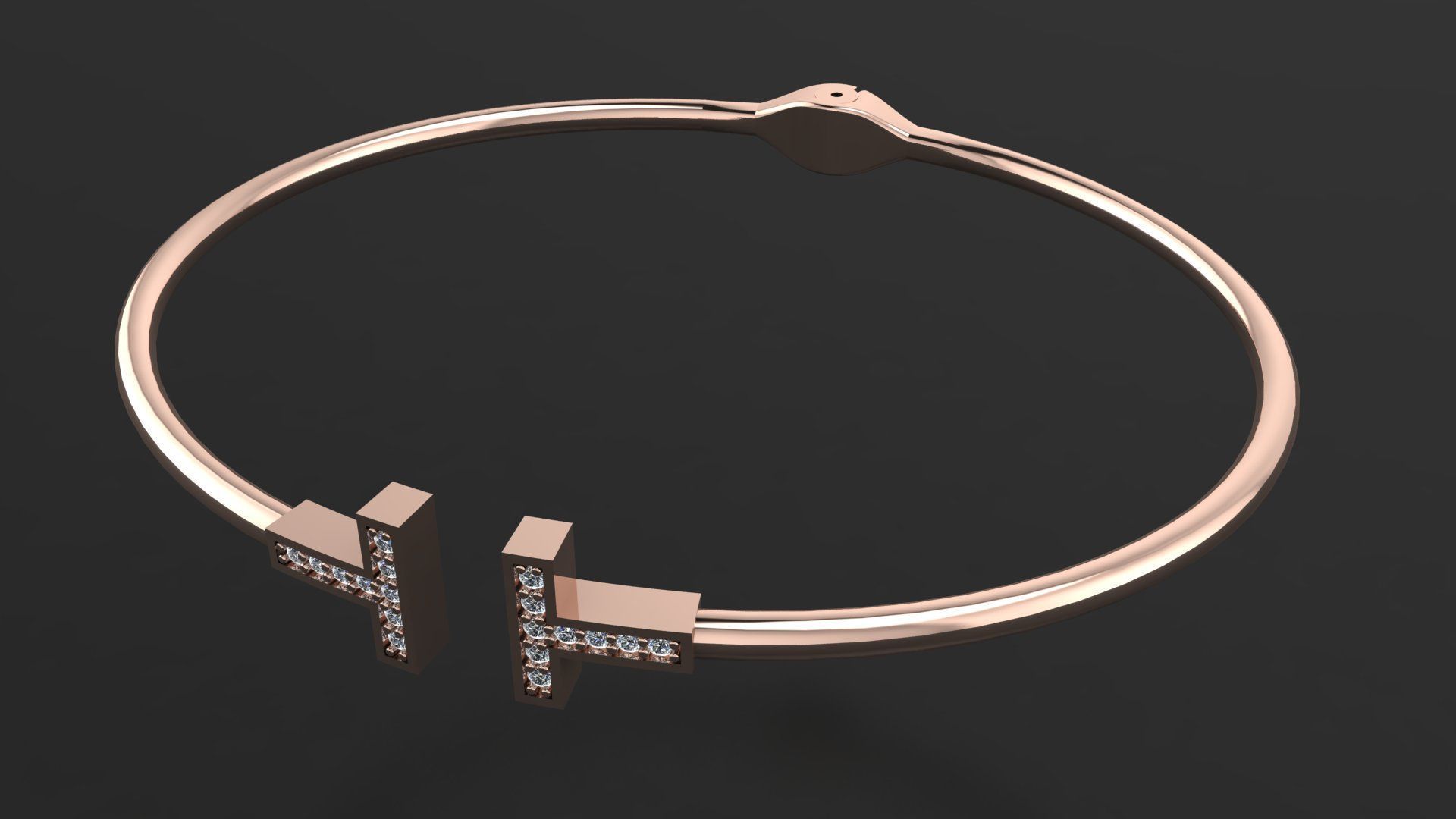 Tiffany and Co bracelet 3d printing model 3D print model_12