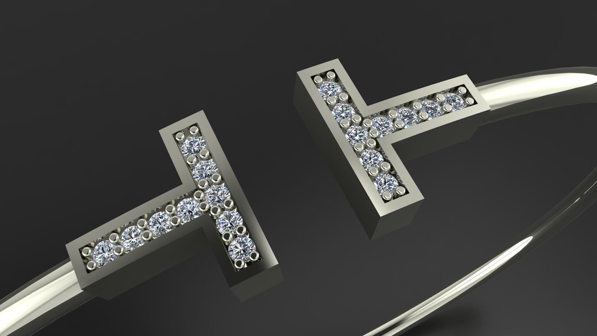 Tiffany and Co bracelet 3d printing model 3D print model_1