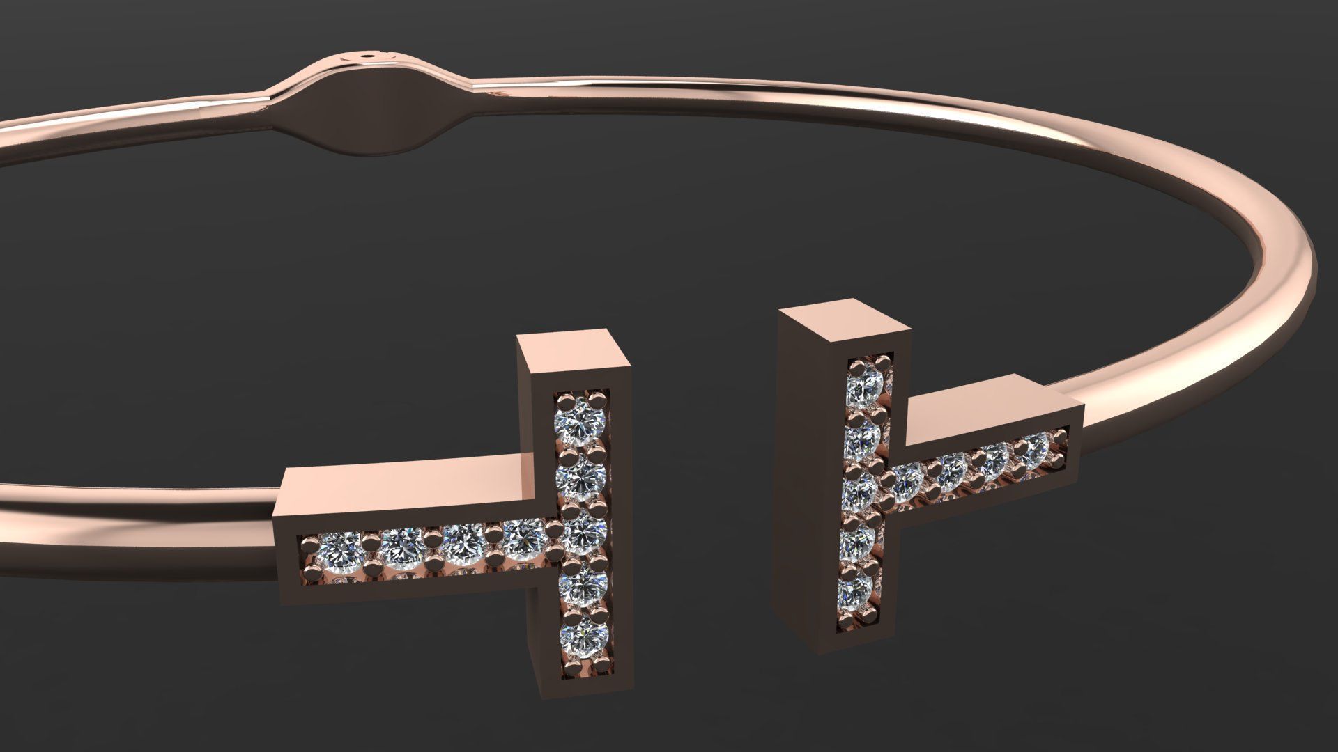 Tiffany and Co bracelet 3d printing model 3D print model_14