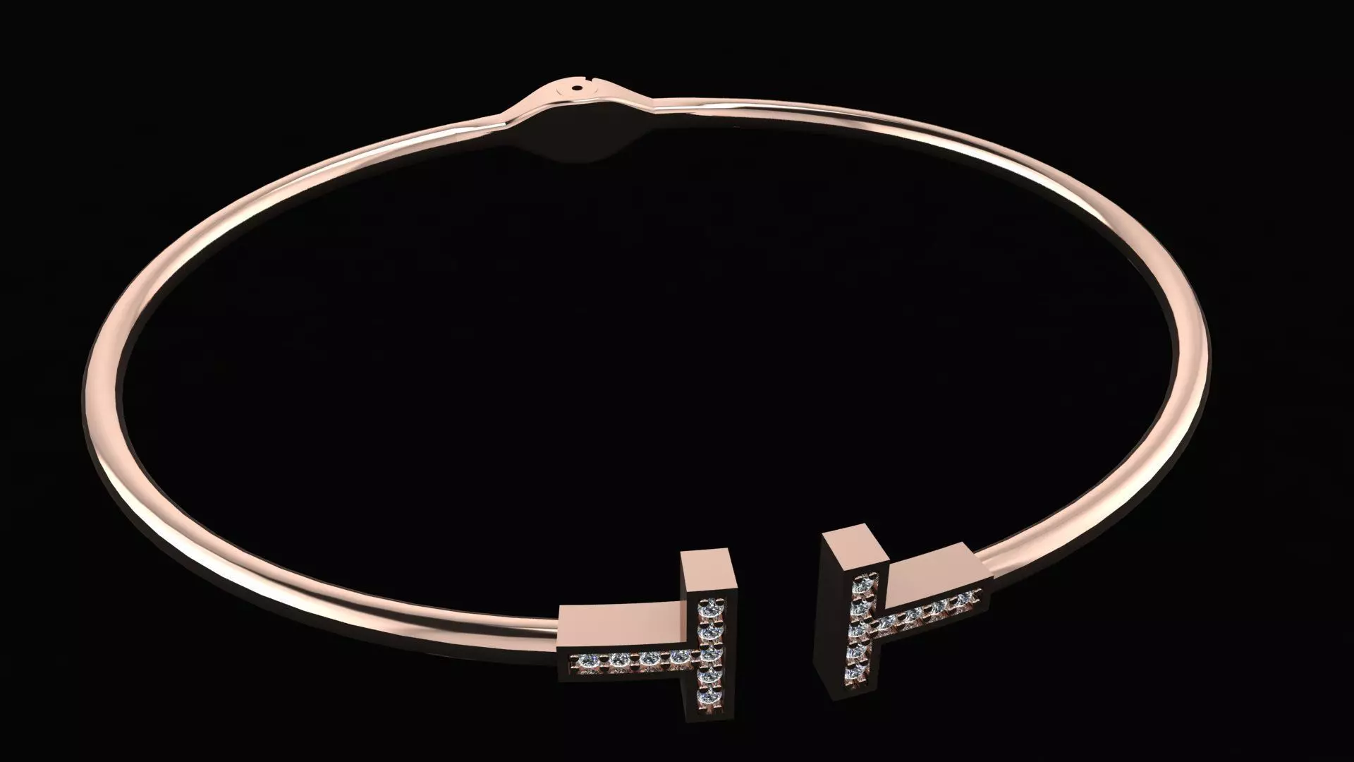 Tiffany and Co bracelet 3d printing model 3D print model_0