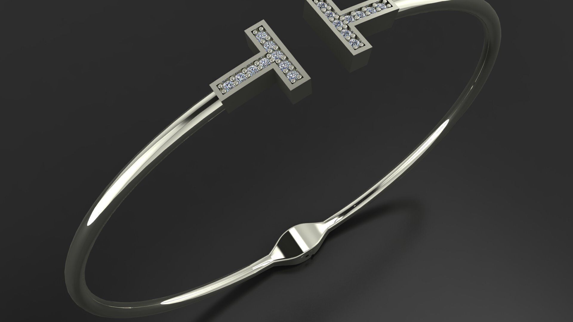 Tiffany and Co bracelet 3d printing model 3D print model_3