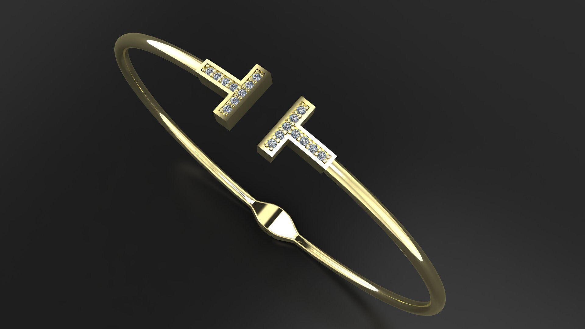 Tiffany and Co bracelet 3d printing model 3D print model_5