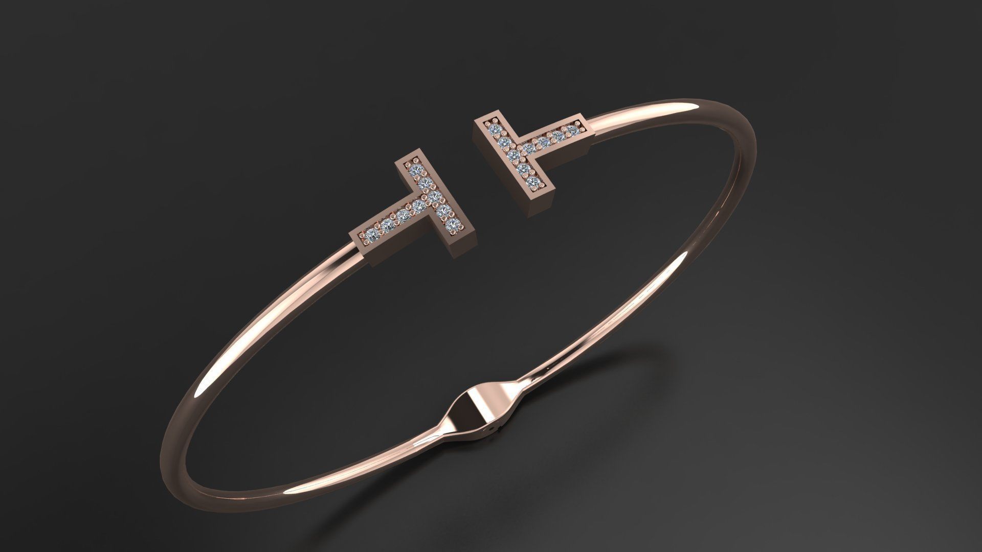 Tiffany and Co bracelet 3d printing model 3D print model_4