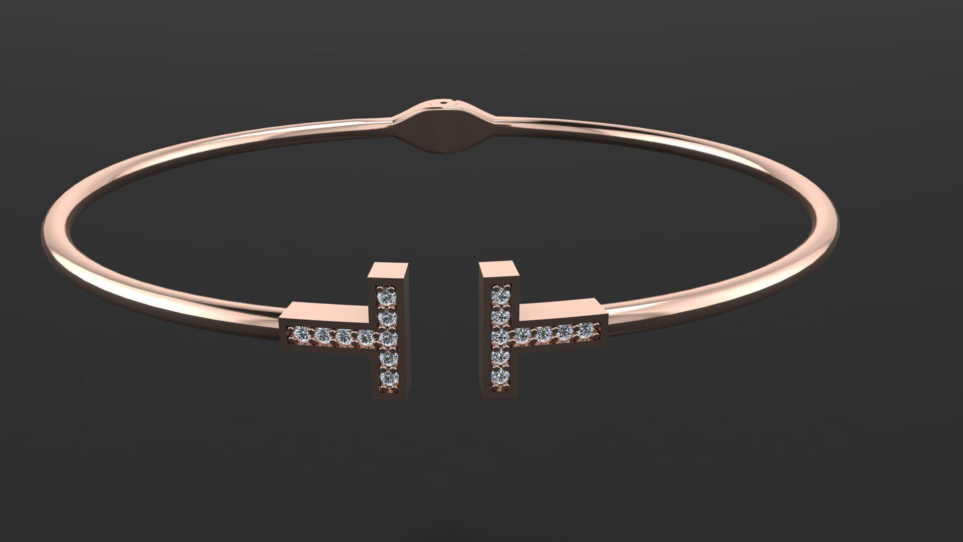 Tiffany and Co bracelet 3d printing model 3D print model_10
